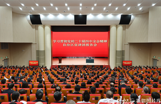 陳小江在克拉瑪依宣講黨的二十屆四中全會精神